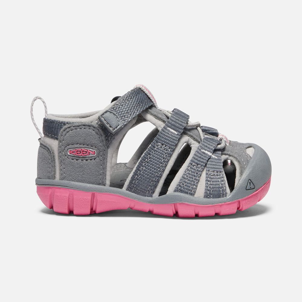 Sandalias Keen Mexico Grises/Rosas - Niños Seacamp Ii Cnx - TV9475381